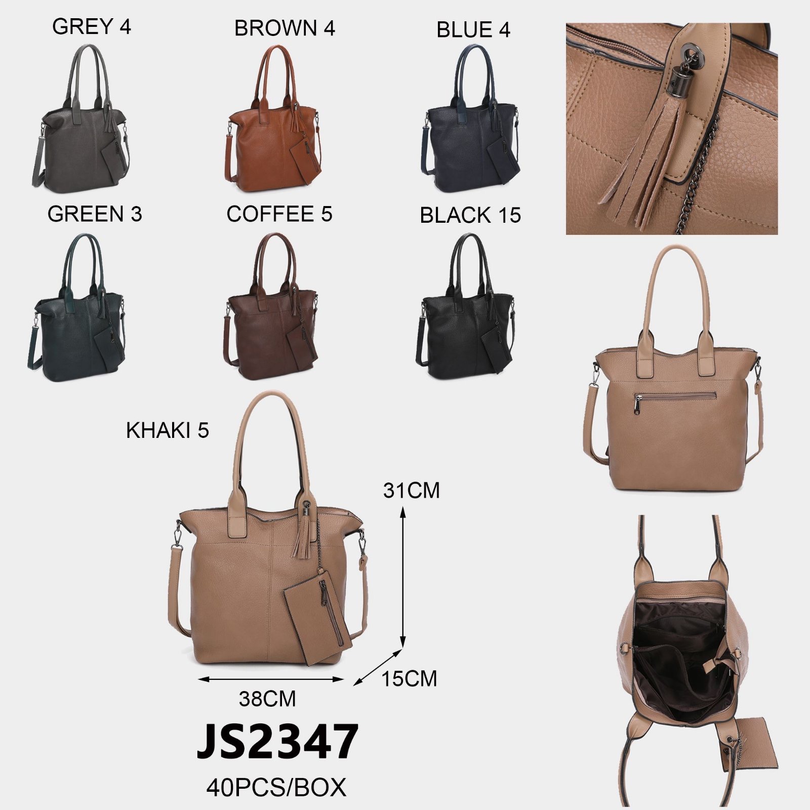 Torebka damskie JS2347 Mix KOLOR  Standard 1